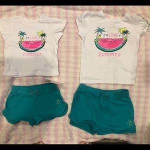 Matching sister outfit- watermelon I love summer
